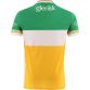 Amber Offaly GAA Home Jersey 2024 Player Fit with White knitted collar by O’Neills.