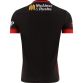 Black Tyrone GAA Goalkeeper Jersey 2024 player fit with the watermark image of Tyrone GAA crest on the front by O’Neills.
