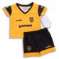 Amber Kids’ Derry City FC 2023 Away Mini Kit with jersey and shorts from O’Neills.