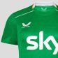 Green Women's Castore Republic of Ireland jersey with Sky sponsor on the front and Éire on the upper back from O'Neills.