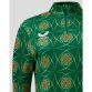 Green Women's Castore Ireland League Matchday 1/4 Zip Midlayer with allover celtic print from O'Neills.