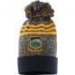 Tipperary GAA Harlem Knitted Bobble Hat Marine / Royal / Amber