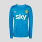 Blue Kids' Castore Republic of Ireland Long Sleeve jersey with Sky sponsor on the front and Éire on the upper back from O'Neills.