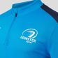 Blue Men's Leinster Rugby Quarter Zip Midlayer Top with Funnel collar from O'Neill's.