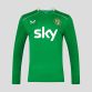 Green Men's Castore Republic of Ireland Long Sleeve jersey with Sky sponsor on the front and Éire on the upper back from O'Neills.