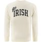 Cream Trad Craft Men's Notre Dame Ireland Crew Neck Sweatshirt, with Go Irish” printed on the back from O'Neill's.