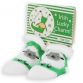 Kids' Trad Craft Wooly Sheep Baby Bootie White / Green
