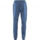 Blue men's Fleece Skinny Tracksuit Bottoms with drawstring waist and side pockets by O'Neills.