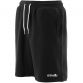 Black Kid's Fleece Shorts with drawstring waist and side pockets by O'Neills.