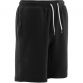 Black Kid's Fleece Shorts with drawstring waist and side pockets by O'Neills.