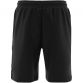 Black Men's Fleece Shorts with drawstring waist and side pockets by O'Neills.