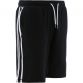 Black Kid's Fleece Shorts with two pockets and White stripes on the sides by O'Neills.