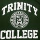 Green men's Trinity College Dublin t-shirt with short sleeves and white print on the front from O'Neills.