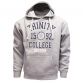 Grey men's Trinity College Dublin hoodie with drawstrings and front kangaroo pouch pocket from O'Neills.