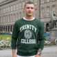 Trinity College Crest Sweatshirt Bottle / White
