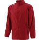 Red Kids' lightweight rain jacket with hood and zip pockets by O’Neills.