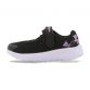 black, white and purple Under Armour kids' runners with a hoop and loop closure and a lightweight mesh upper from O'Neills
