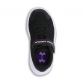 black, white and purple Under Armour kids' runners with a hoop and loop closure and a lightweight mesh upper from O'Neills