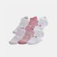 Under Armour pink and grey six pack socks from O'Neills.