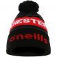 University of Chester Athletics' Union Bobble Hat Black / Red / Gunmetal / White