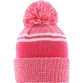 Pink Derry Bobble Hat with Irish city name and embroidered O’Neills logo.
