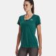 Green Under Armour Women's UA Tech™ Twist V-Neck, with an All-over twist effect from O'Neill's.