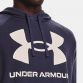 Navy Under Armour Men's Rival Fleece Big Logo Hoodie, with Front kangaroo pocket from O'Neills.
