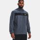 Grey Under Armour Men's UA Sportstyle Windbreaker Jacket, with Secure, zip hand pockets from O'Neill's.