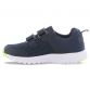 Navy and Green kids’ trainers with velcro closure and memory foam insole by O’Neills.