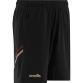 Black Men's Tyrone GAA training shorts with zip pockets by O’Neills.