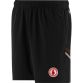 Black Kids' Tyrone GAA training shorts with zip pockets by O’Neills.