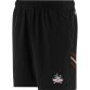 Black Men's Cork GAA training shorts with zip pockets by O’Neills.