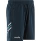 Marine Kids' Offaly GAA training shorts with zip pockets by O’Neills.
