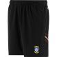 Black Men's Westmeath GAA training shorts with zip pockets by O’Neills.