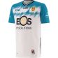 White and Turquoise Down GAA Alternative Goalkeeper Jersey 2024 with a ribbed crew by O’Neills.
