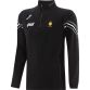 Black Clare GAA Hybrid Half Zip Top with zip pockets and county crest by O’Neills. 
