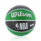 green, black and white Wilson Boston Celtics basketball with the NBA logo displayed on the back cover from O'Neills
