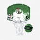 Wilson Team NBA Boston Celtics branded Mini hoop with a net and ball from O'Neills