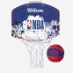 Wilson Team NBA Mini hoop with a net and ball from O'Neills