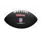 Black Wilson NFL New England Patriots logo mini football, with soft touch composite material from O'Neills.
