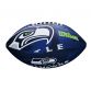 Blue and Lime Wilson NFL Seattle Seahawks tailgate junior size football, with improved grip from O'Neills.