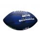 Blue and Lime Wilson NFL Seattle Seahawks tailgate junior size football, with improved grip from O'Neills.