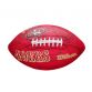 Red Wilson NFL San Francisco 49ers tailgate junior size football, with improved grip from O'Neills.