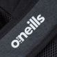 Black backpack with reflective piping and vertical O’Neills branding.