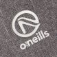 Grey backpack with reflective piping and vertical O’Neills branding.
