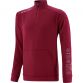 Red Men’s Half Zip Top with “Since 1918” printed detail on the right shoulder by O’Neills.