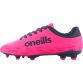 Pink Zenith Kids' Firm Ground Laced Youth Football Boots from O'Neill's.