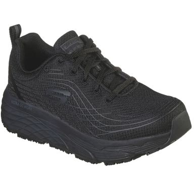 Black Skechers Women's Work: Max Cushioning Elite SR Trainers from O'Neills.