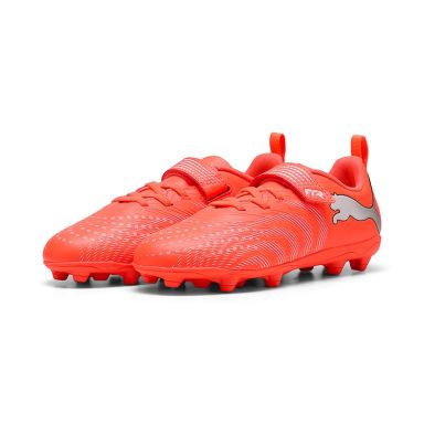Kids' Red Puma Future 8 Play FG Velcro Football Boots from O'Neills.