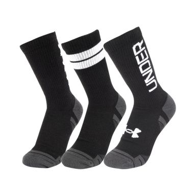 Black Under Armour Performance Tech 3-Pack Crew Socks from O'Neills